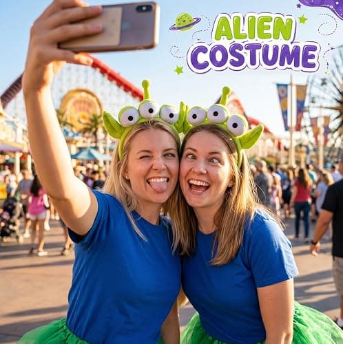 UV-BANS Alien Headband for Alien Costume Women Men & Adult, Halloween Headband Alien Ears Party Cosplay Costume Accessories thumbnail 4
