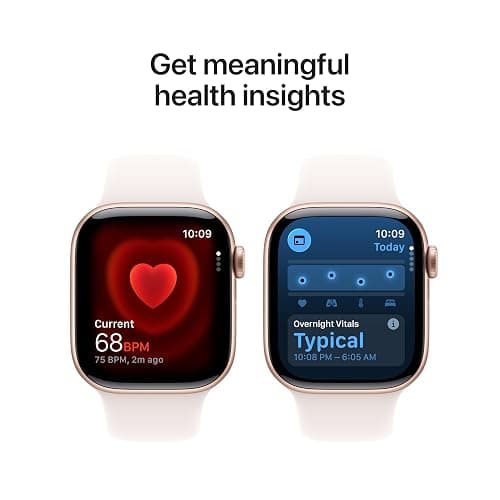 Apple Watch Series 11 [GPS 42mm] Smartwatch with Rose Gold Aluminum Case with Light Blush Sport Band - S/M. Sleep Score, Fitness Tracker, Health Monitoring, Always-On Display, Water Resistant thumbnail 4