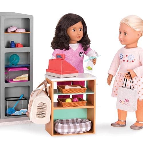 Our Generation - Pet Store Set - 18-Inch Doll Accessories - Cash Register - Storage Counter - Pretend Play - Toy for Kids 3 Years + thumbnail 7
