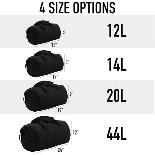 Rothco Heavy-Duty Canvas Shoulder Duffle Bag - Rugged Travel Gym Gear Equipment Bag thumbnail 2