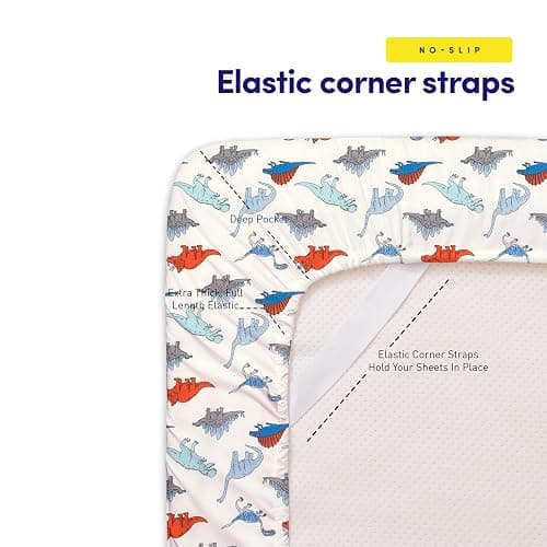 1500 Supreme Kids Bed Sheet Collection - Fun Colorful and Comfortable Boys and Girls Toddler Sheet Sets - Deep Pocket Wrinkle Free Soft and Cozy Bedding - Full, Dinosaurs thumbnail 6