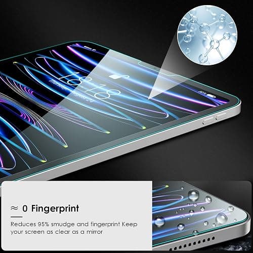 iPad Pro 11 & Air 10.9 Clear Rose Gold Case and 2 PC Tempered Glass thumbnail 5