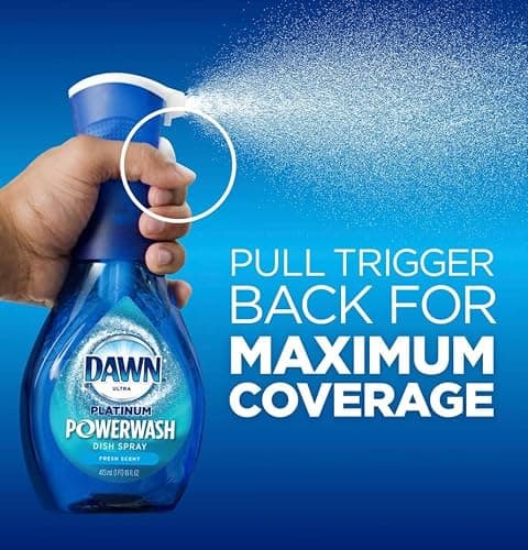 Dawn Platinum Powerwash Dish Spray Soap, Fresh Scent Refill- 16oz thumbnail 4