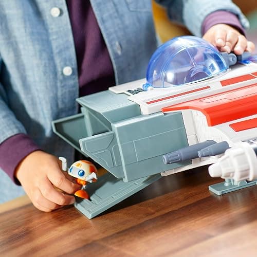 Star Wars: Young Jedi Adventures The Crimson Firehawk, 17-Inch Ship with 2 Action Figures, Toys, Preschool Toys for 3 Year Old Boys & Girls thumbnail 5