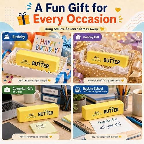 Butter Squishy Slow Rising Soft Squeeze Stress Relief for Office and Home Sensory Fidget for Anxiety Relief thumbnail 6