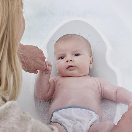 Shnuggle | Newborn Baby Bath Support | Ergonomic Soft-Touch Seat | Lightweight Non-Slip Base | Compact | Perfect for Babies up to 6 Months thumbnail 8