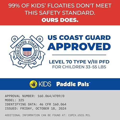 Body Glove Paddle Pals Learn to Swim Coast Guard Approved Kids Life Jacket PFD thumbnail 2