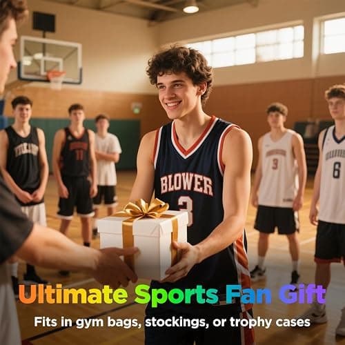 Portable Bluetooth Speaker with LED Lights & Dynamic Bass - Wireless Basketball Speaker for Sports Fans, 8H Playtime, Beat Sync Light Show, IPX4 Splashproof - Ideal Gift for Kids, Teens, Adults thumbnail 5