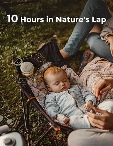 Momcozy Portable Sound Machine with Night Light, White Noise Sound Machine for Baby, 20 Soothing Sounds, Sound Therapy, Long-Lasting Power, Timer, Clips on Stroller, Baby Shower Gifts thumbnail 5