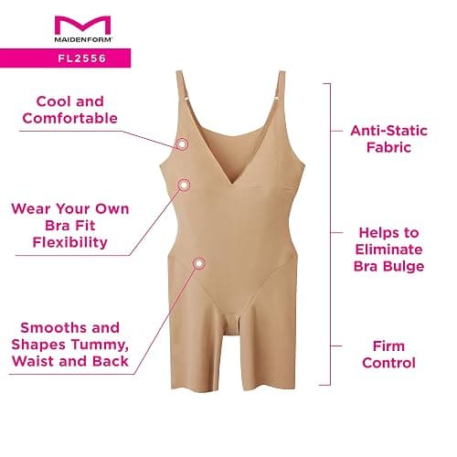 Maidenform womens Body Shaper, Wear-your-own-bra Firm Control Shapewear, Open-bust Shaper thumbnail 5