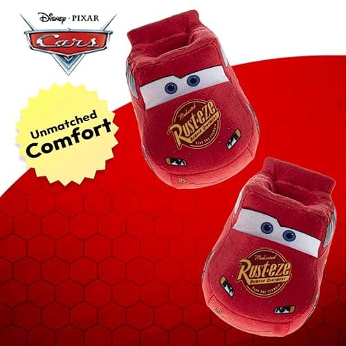 Disney Boys’ Toy Story Slippers – Buzz and Woody Fuzzy Slippers (Toddler/Kid) thumbnail 5