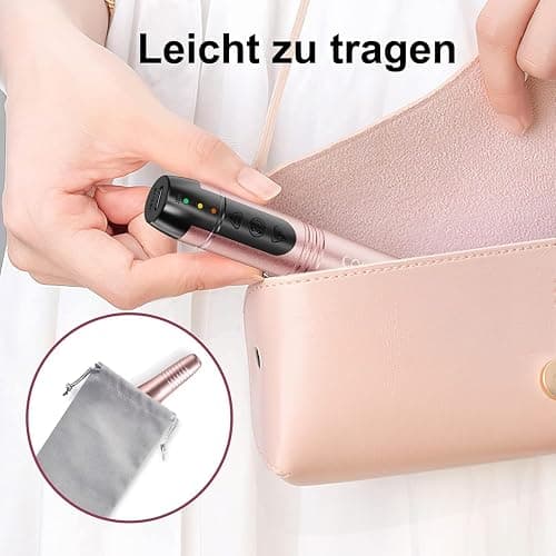COSLUS Kabellos Tragbar Nagelfräser, 11 in 1 Profi Maniküre und Pediküreset, Nagelfeile für Gelnägel und Acrylnägel, Nagelformen, Entfernen von Hornhaut thumbnail 6