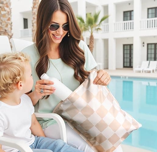 RelaxScene Wet Bag for Swimsuit - 2 Pack Waterproof Wet Dry Bag for Clothes - Baby Diaper Bag - Travel Laundry Daycare Bags - Baby Beach Essentials - Bogg Bag Accessories thumbnail 2