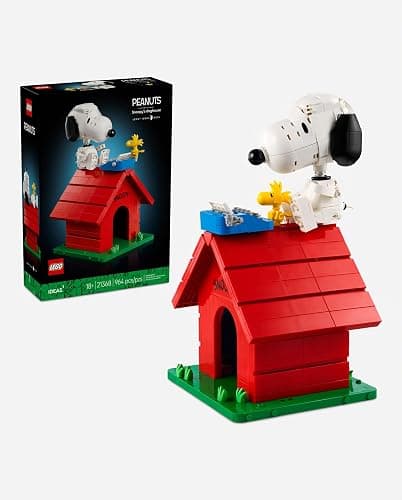 LEGO Ideas Peanuts: Snoopy's Doghouse 21368 | Collectible Building Set for Adults, Ages 18+, Relaxation Activity, Display for Home Office & Bedroom, 964 pieces thumbnail 8
