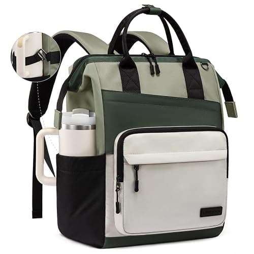 LOVEVOOK Laptop Backpack for Women, 17 Inch Travel Backpack for Work College Business, Water Resistant Teacher Nurse Bag with Large Capacity, School Bookbag Bags Cute Daypack for Woman Girls - Image 1