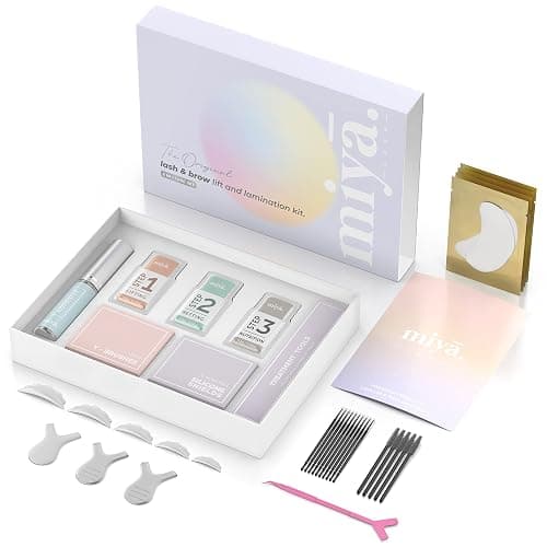 MIYA LASH 2 in 1 Lash Lift & Brow Lamination Kit | Instant Fuller Eyebrows, Eyelashes | Salon Result lasts 8 weeks | Professional LVL, Perm, Laminate with Silicone Shields, Lash Picks thumbnail 8