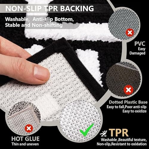 KOEXM Get Naked Bath Mat Cute Bathroom Rugs 16" x 24" Non Slip Absorbent Black Bath Rug for Bathroom Floor and Shower Funny Decor for Apartment, Machine Washable thumbnail 3
