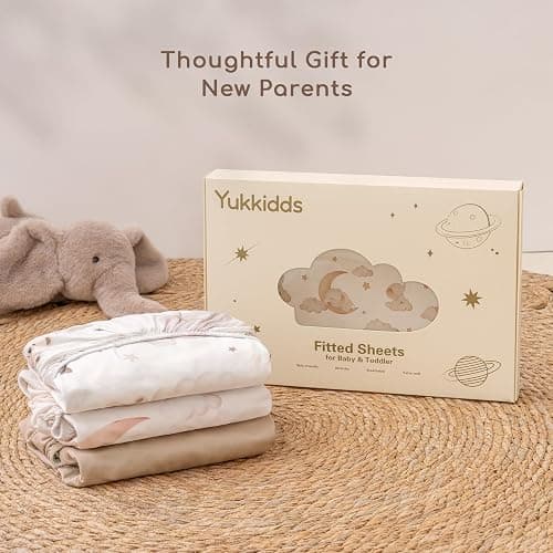 Yukkidds Drap Housse 60x120 Lit Bébé – Lot de 3 Drap Housse Bébé en Microfibre Respirante Drap Lit Bébé Ajustable avec Élastique 360° pour Lit et Berceau Ballon Brun thumbnail 7