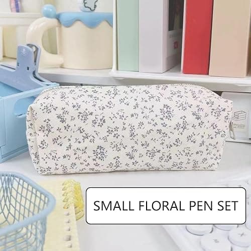 Bow Pencil Case Practical Pencil Bag, Strawberry Flower, Mass Beauty thumbnail 3