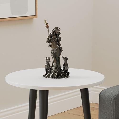 Veronese Design 13 3/8 Inch Hecate Greek Goddess of Magic with her Hounds Cold Cast Resin Sculpture Bronze Finish thumbnail 3