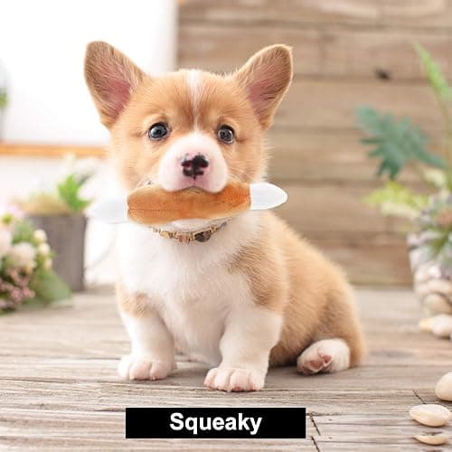 Nocciola Dog Squeaky Toys, Plush Small Dog Toys for Dogs, Stuffed with Squeakers,12 pcs Puppy Toys with a Carrying Bag for Small Medium Size thumbnail 4