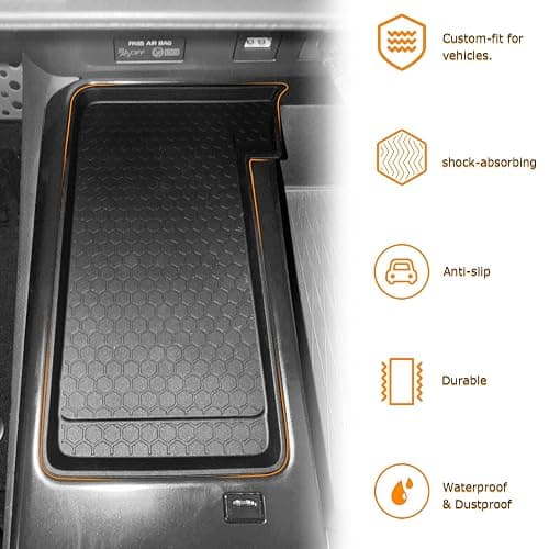 Center Console Wireless Charging Non Slip Mat for 2026 2025 Toyota Camry Accessories Anti-Slip Wireless Charger Protective Pad Phone Charge Area Charging Protection Heat Insulating Silicone Material thumbnail 6
