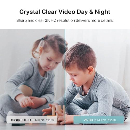 Kasa 2K QHD Security Camera Pan/Tilt, Starlight Sensor for Color Night Vision, Motion Detection for Baby & Pet Monitor, SD/Cloud Storage, Works with Alexa & Google, Free Expert Support (KC410S) thumbnail 4