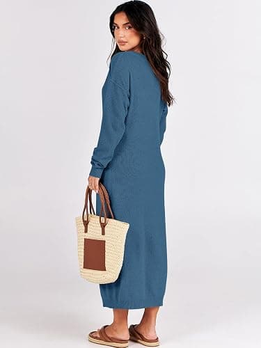 ANRABESS Midi Sweater Dress thumbnail 6