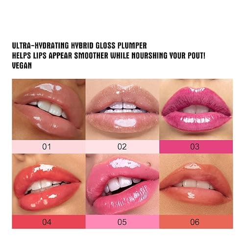 Plumping Lip Oil With Chili Extract - Fuller Lips Instantly! Ultra-Hydrating & Nourishing, Glossy Finish Lip Glow Oil, Lip Plumping Booster Plump, Smooth, and Define Your Lips Naturally (01 Pink) thumbnail 2