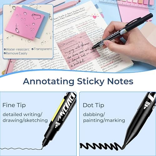 Nicpro 50PCS Cute Spiral Notebook Stationary Set For Women, Bible Journal Set, 3PCS A5 Spiral Notebook, Gel Pens, Sticky Notes & Tabs, Gift Box, Mechanical Pencils for Study Aesthetic School Supplies thumbnail 6