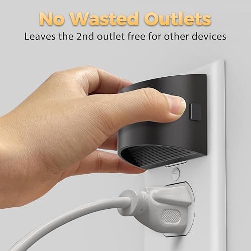 DORESshop LED Night Light[2 Pack], Night Lights Plug into Wall, 3 Level Brightness Adjustable Plug in Night Light, Dusk to Dawn Sensor, Nightlights for Adults, Bedroom, Bathroom, Hallway, 3000K thumbnail 5