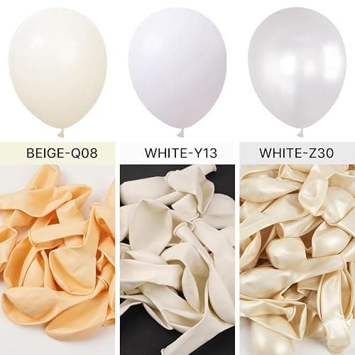 PartyWoo White Balloons 140 pcs Different Sizes of 18 12 10 5 Inch White Balloons Arch Kit Garland for Wedding Baby Shower Birthday Bridal Shower Graduation Engagement Party Decorations White-Y13 thumbnail 6