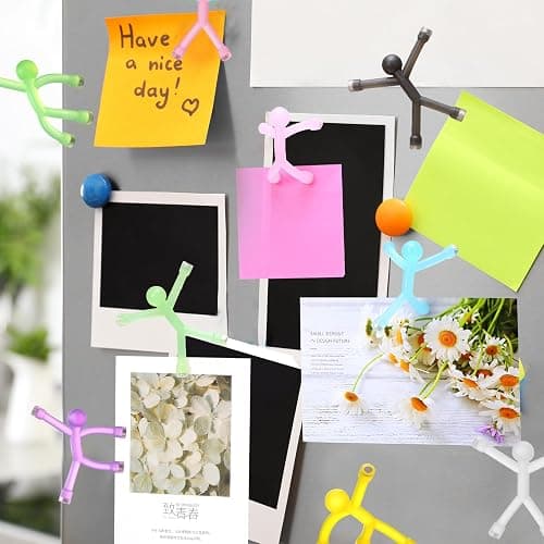 Jerify 20 Pcs Easter Magnetic Travel Toys Magnetic Cute Man Refrigerator Magnet People Colorful Fridge Toy Humanoid Fun Magnet Toy Easter Basket Stuffer for Adult Craft(10 Colors) thumbnail 5