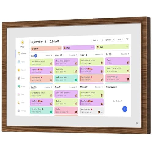 10.1 Inch Digital Calendar Chore Chart with Touchscreen - Full HD Interactive Display, Wall & Desk Mountable Family Planner, to-Do List & Meal Planner, Digital Picture Frame Gifts for Women Mom - Image 1