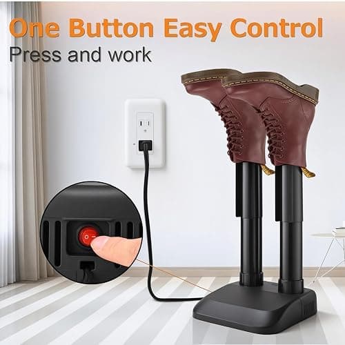 TRUSTECH Boot Dryer for Work Boot, Boot Warmer for Men, Fast Drying, Overheat Protection, One-button Easy Operation, Constant Temp, Ultra Quiet, Shoe Dryer for Sneakers, Snow Boots, Socks, Gloves thumbnail 7