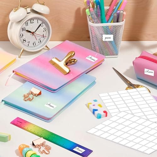 Yeachlaing Multi-Use Removable Labels, 1/2" x 3/4",1000 PCS Blank Labels Total,Water/Oil/Tear Resistant/Ink Won't Smudge No Residue thumbnail 2