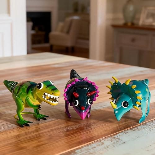 Natelf Dinosaur Metal Decorative Garden Set of 3, Yard Art Home Sculpture Gifts for Women Men Mom Birthday Gifts, Outside Statues for Lawn Ornaments, Outdoor Decorations thumbnail 8