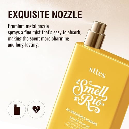 Sttes Perfume 02# (2 Packs) – Irresistible Sunshine – Long-Lasting Vanilla, Salted Caramel & Pistachio Gourmand Eau de Parfum 2×100ml (3.4 fl oz) – Warm Sweet Perfume Gift Set for Women thumbnail 8