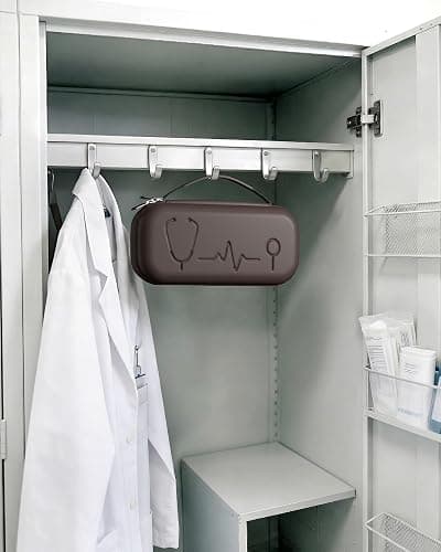 ProCase Stethoscope Case for 3M Littmann Classic III & Cardiology IV -Chocolate | Hard Protective Carrying Bag Fits MDF, ADC, Omron Stethoscopes, Medical Storage Organizer for Nurses & Nursing Students thumbnail 6