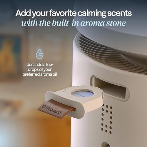 BLUEAIR Room Humidifier - DreamWell - 48Hr Top-Fill Mist-Free InvisibleMist Technology Aroma Stone for Essential Oils and Soothing Mood Lighting - Quiet Operation for Bedroom and Home Use, Beige thumbnail 5
