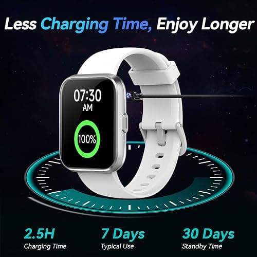 Fitpolo Smart Watches for Men/Women, 1.8'' Alexa Built-in Fitness Tracker Watch with Bluetooth Calls, IP68 Waterproof, Heart Rate/Sleep/SpO2/Stress Monitor, 110 Sport Modes for Android & iPhone thumbnail 7