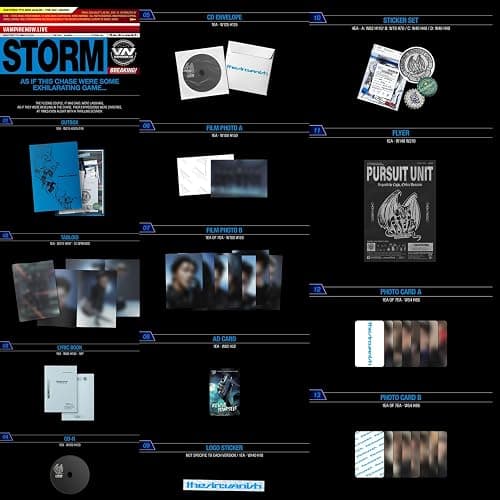 THE SIN : VANISH The 7th Mini Album (STORM Ver.) Out Box + Lyric Book R + Film Photo + AD Card + Sticker + Photo Card + 2 Pin Badges + 4 Extra Photocards Official K-POP Sealed Album thumbnail 2