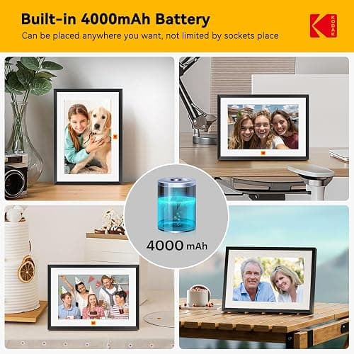 KODAK Digital Photo Frame 10 inch WiFi, Digital Picture Frame with Rechargeable Battery, HD IPS Touch Screen Smart Cloud Photo Frame with 32GB thumbnail 2
