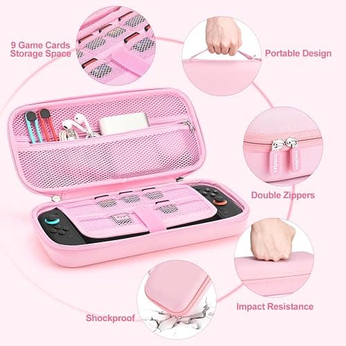 Pink Switch 2 Carrying Case for NS Switch 2 (2025) thumbnail 2