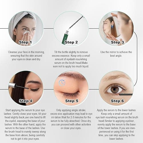Lash Serum, Promotes Longer-Looking Lashes & Brows, Lash Enhancing Serum With Natural Formula Vegan & Cruelty thumbnail 2