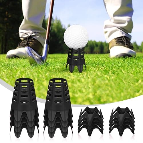 Rolitwils Golf Simulator tees, 24Pcs Plastic Golf Mat Tees for Home, Outdoor or Indoor Golf Tees for Training, Practice Golf tees for Winter Turf and Driving Range, Pack of 12 Tall & 12 Small thumbnail 4