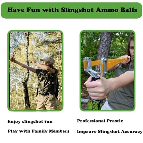 Timbocca Slingshot Ammo 3/8 Inch, 5500g Biodegradable Clay Sling Shot Ammo Ball 9mm - 10mm for Hunting and Target Practice 5000pcs thumbnail 6