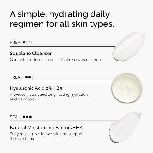 The Ordinary The Daily Set, Daily Skincare Routine with Squalane Cleanser, Hyaluronic Acid 2% + B5, and Natural Moisturizing Factors + HA | Skin Care Set thumbnail 4