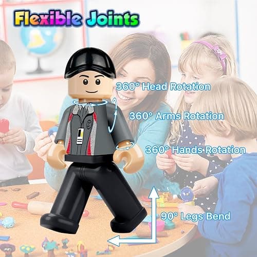 4BEE 24PCS Mini Figures Building Bricks, Minifigures Stuffer, Mini People Figures Only Toy, Kids Gift for Christmas, Halloween, Birthday Party Supplies, Easter Eggs thumbnail 4