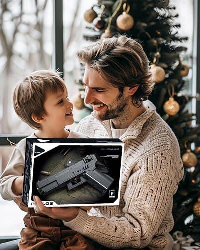 Nueris 1:1 G18 Building Blocks Gun Sets - 336 PCS Model Guns Collection Toy Building Bricks Sniper Set Shootable - Simulation Militarily Toy Lovers for Kids and Adults Gifts thumbnail 6